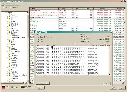 Скриншот Disk Investigator 1.61