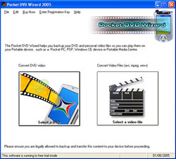 Скриншот Pocket DVD Wizard 5.4.2