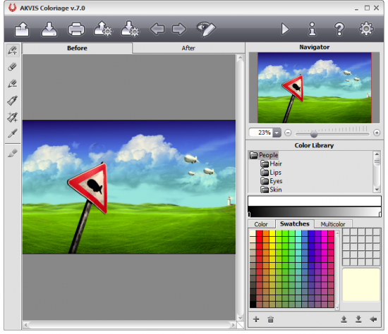 Скриншот AKVIS Coloriage 10.5