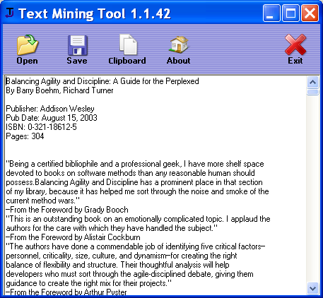  Text Mining Tool 1.1.42