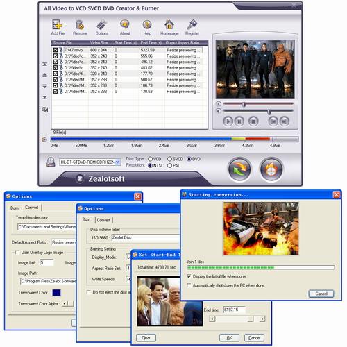  All Video to VCD SVCD DVD Creator & Burner 4.5.1