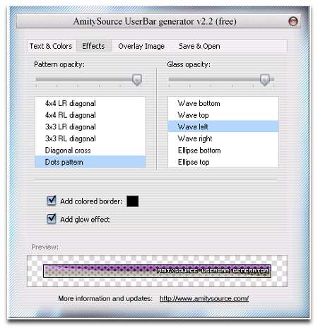  AmitySource Userbar Generator 2.2