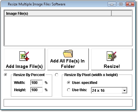 Скриншот Resize Multiple Image Files Software 7.0