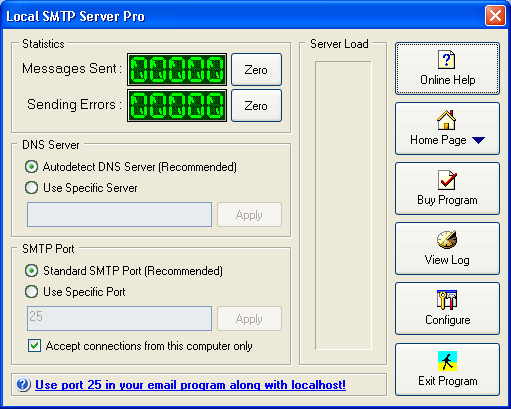  Local SMTP Server Pro 5.26