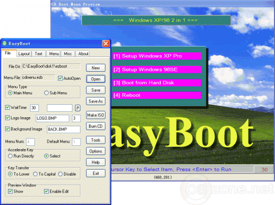 Скриншот EasyBoot 6.6.0.800