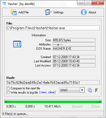  Hasher 1.20