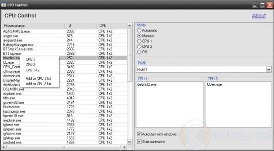 Скриншот CPU-Control 2.1