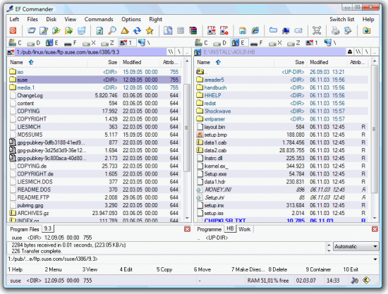 Скриншот EF Commander 18.06