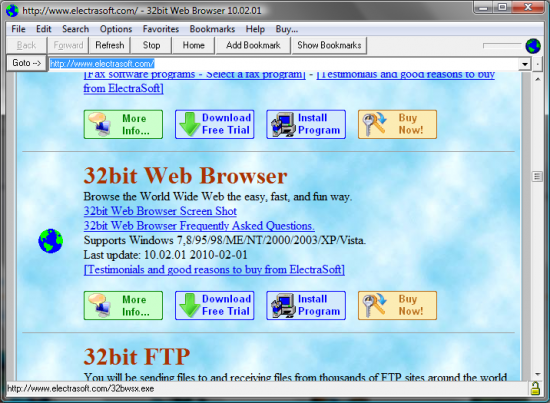  32bit Web Browser 18.04.01