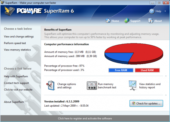 Скриншот SuperRam 6.11.15.2010
