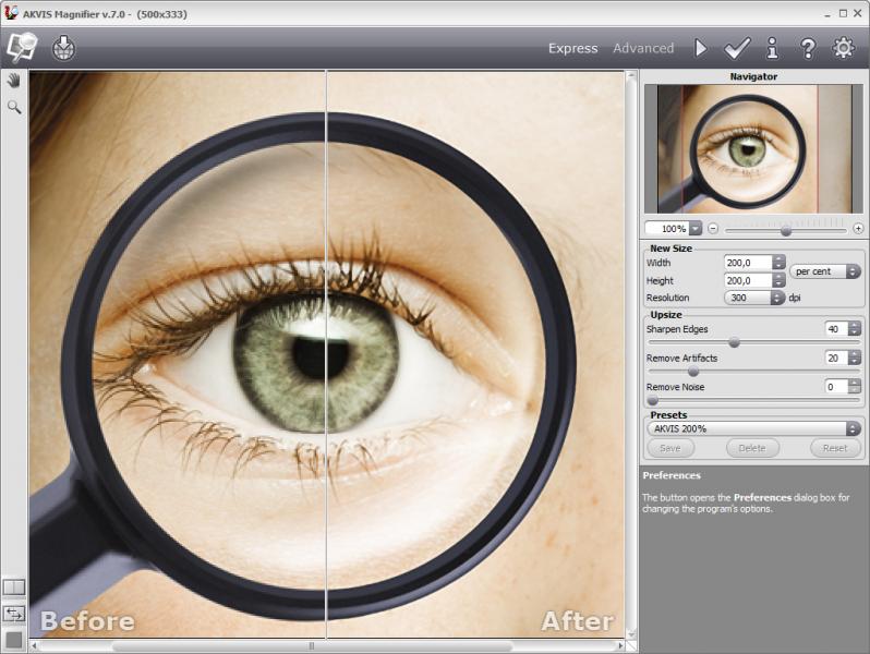 Скриншот AKVIS Magnifier 9.0