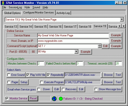 Скриншот 32bit Service Monitor 08.08.01