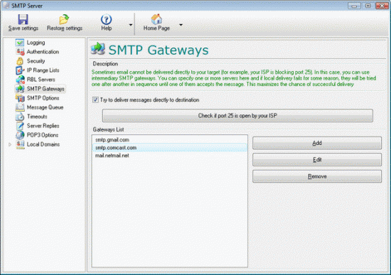  1st SMTP Server 3.2