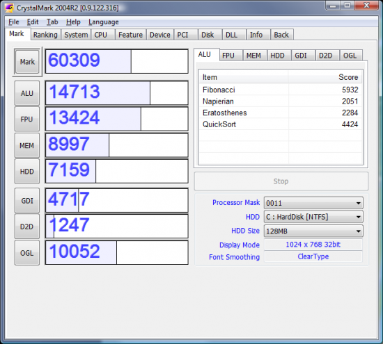  CrystalMark 2004R7 0.9.200.452