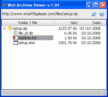  Web Archives Viewer 1.04