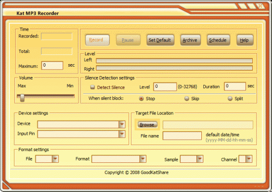  Kat MP3 Recorder 3.4.0.0