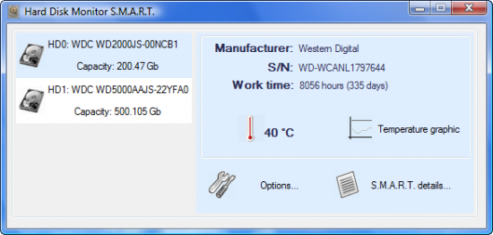 Скриншот Hard Disk Monitor 2.0