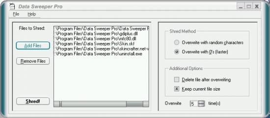 Скриншот Data Sweeper Pro 3.7.0.0
