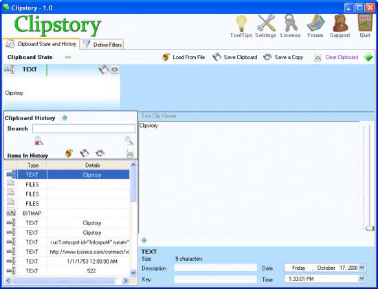 Скриншот Clipstory 1.5