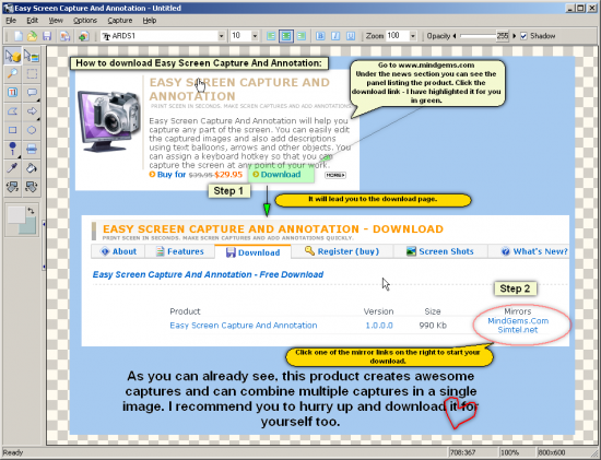  Easy Screen Capture and Annotation 2.5.0.0