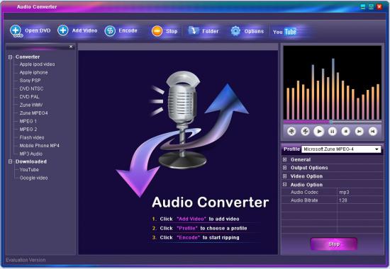 Скриншот Clone2Go Free Audio Converter 1.9.7
