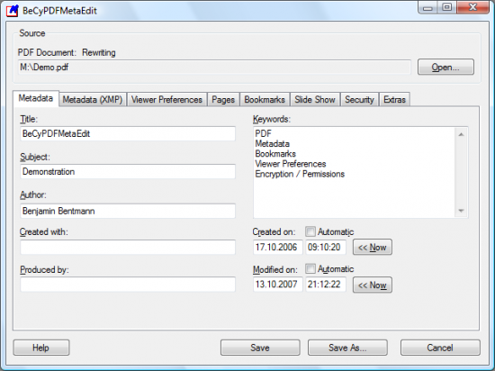  BeCyPDFMetaEdit 2.37