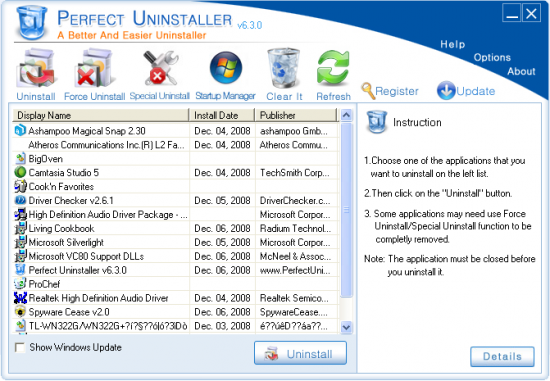  Perfect Uninstaller  6.3.4.1