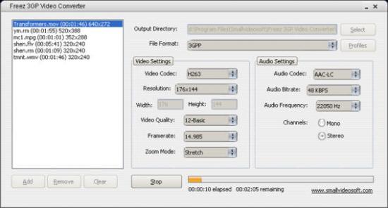  Freez 3GP Video Converter 2.0