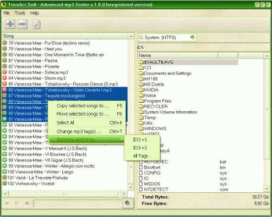  Advanced MP3 Sorter 1.0