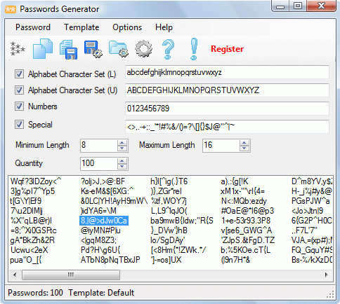  Passwords Generator 3.35