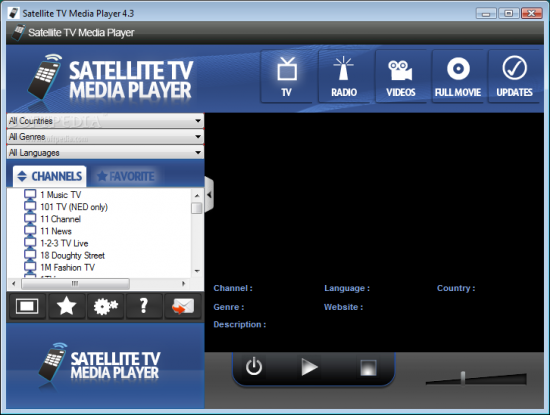 Satellite TV Media Player 4.3
