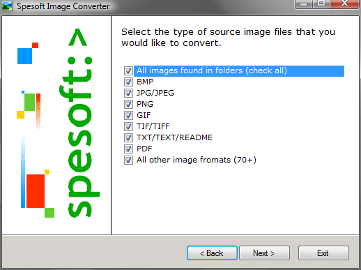 Скриншот Spesoft Free Image Converter 2.70