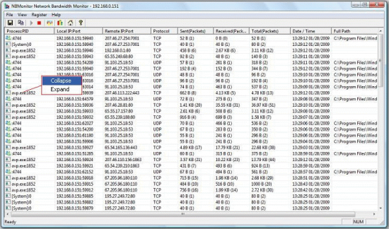 Скриншот Network Bandwidth Monitor 1.4.7
