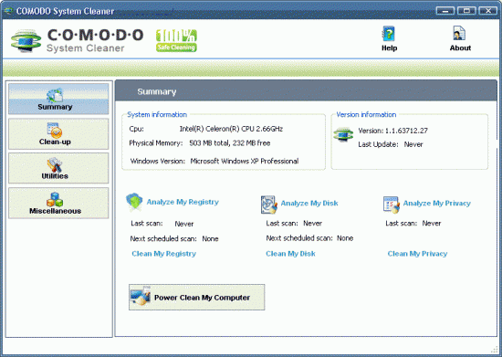  Comodo System Cleaner Portable 2.2.335611.5