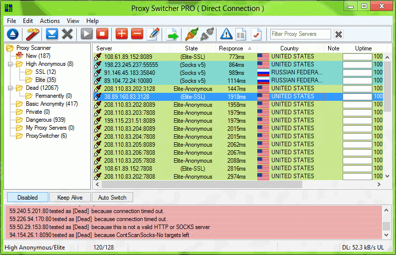 Скриншот Proxy Switcher Standard 5.9.1