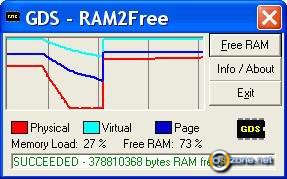 Скриншот Ram2Free 1.05