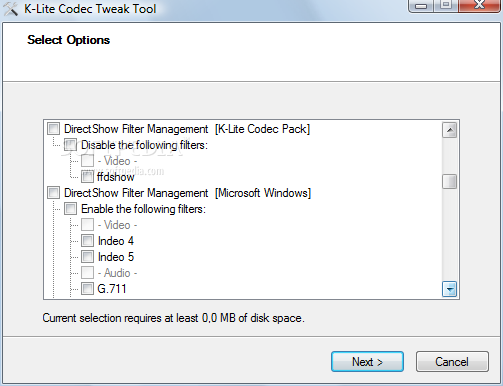  K-Lite Codec Tweak Tool 6.3.0