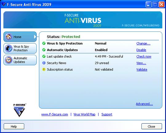  F-Secure Anti-Virus 2009 9.00.148