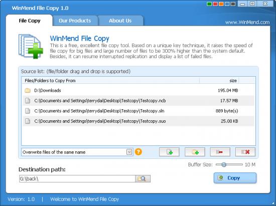  WinMend File Copy 1.4.1