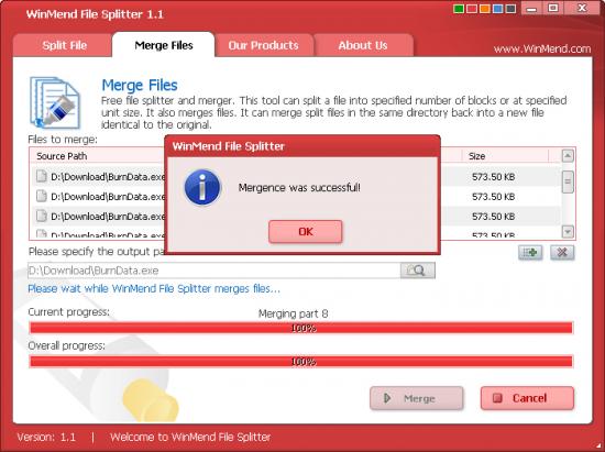  WinMend File Splitter 1.3.2