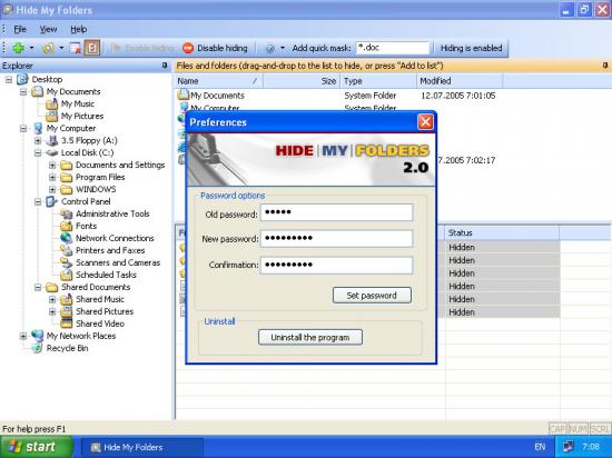  Hide My Folders 2.1