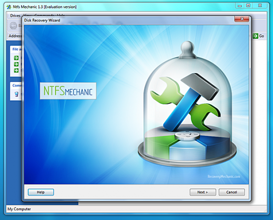 Скриншот NTFS Mechanic 1.1.1