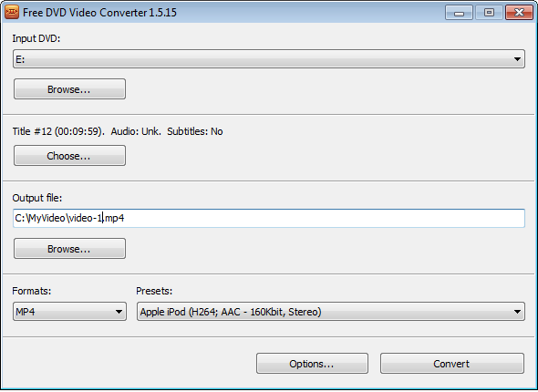  Free DVD Video Converter 2.0.64.823