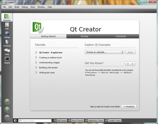  Qt Creator 1.2.1