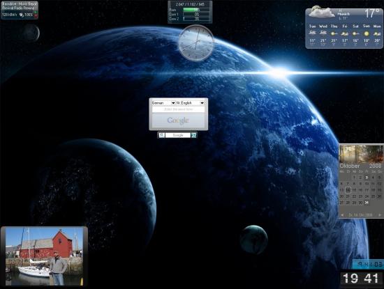 Скриншот Desktop Widget Engine 1.0