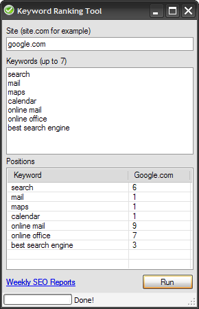  Keyword Ranking Tool 1.0