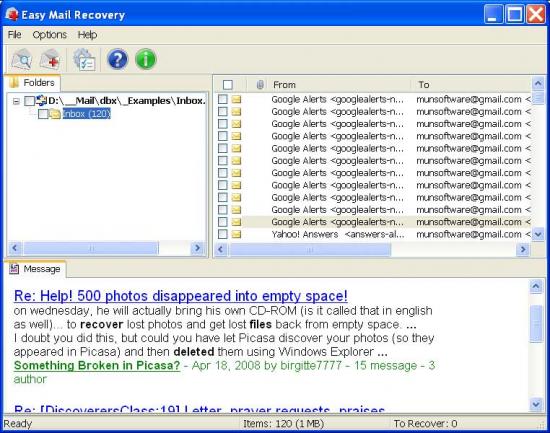  Easy Mail Recovery 2.0