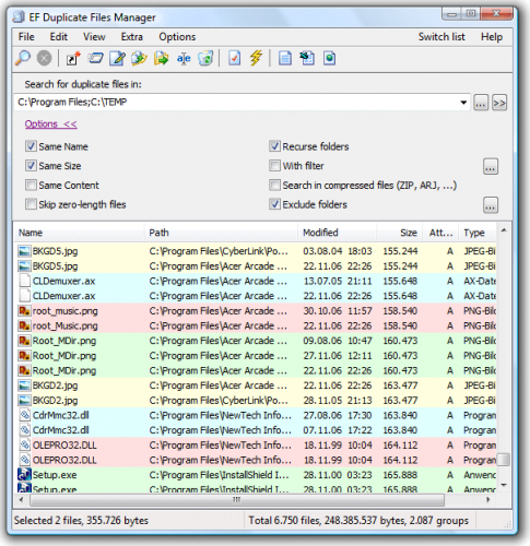  EF Duplicate Files Manager 18.06