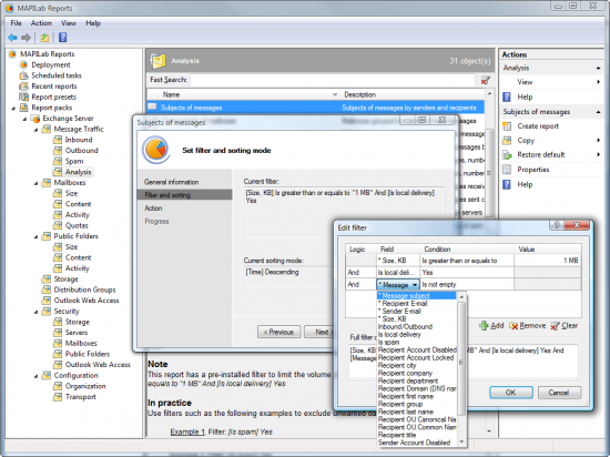  MAPILab Reports for Exchange Server 3.5