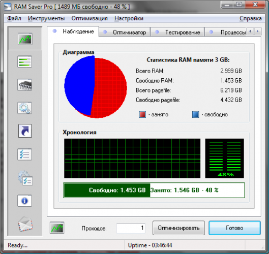 Скриншот RAM Saver Pro 18.0